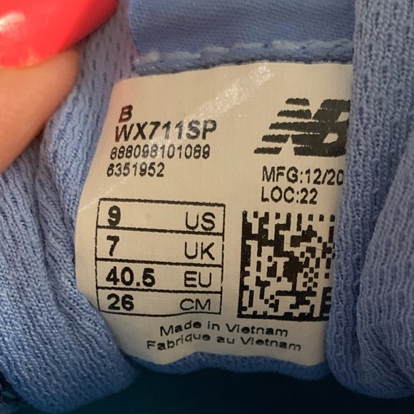 New Balance 711 Running Shoes Mesh Style #WX711SP Womens Size 9 - Picture 7 of 9